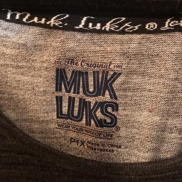 Muk Luks Women’s Petite Butter Knit Matching Pajama Set in black/red Check 1X P - Picture 2 of 7